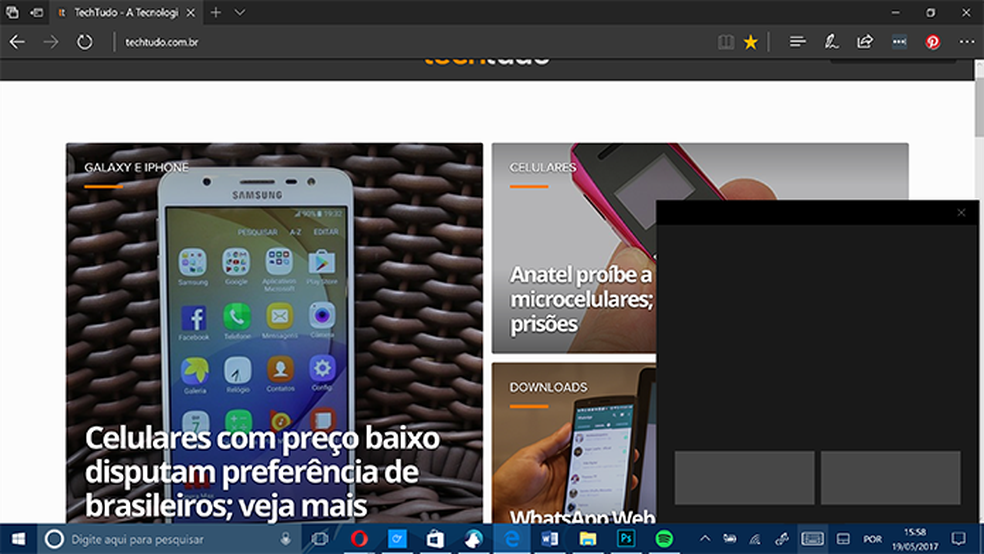 Touchpad Virtual Windows